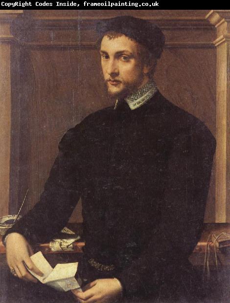 Francesco Salviati Portrait of a Gentleman with a Letter