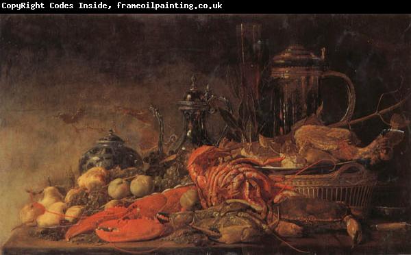 Frans Ryckhals Fruit and Lobster on a Table