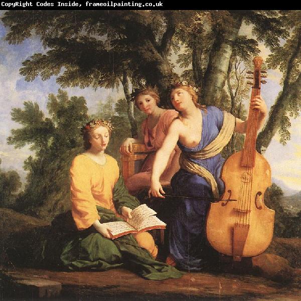 LE SUEUR, Eustache The Muses: Melpomene, Erato and Polymnia