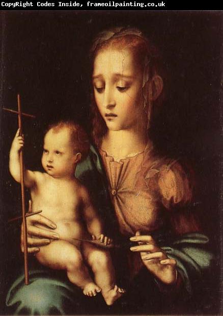 MORALES, Luis de Madonna and Child with Yarn Winder