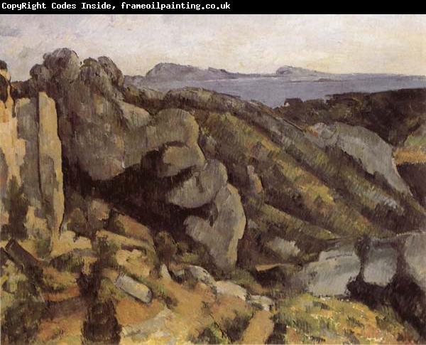 Paul Cezanne Rocks at L Estaque