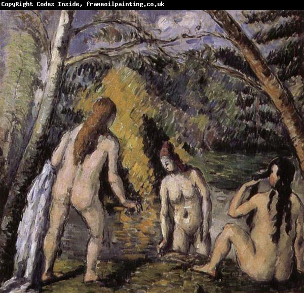 Paul Cezanne Trois baigneuses