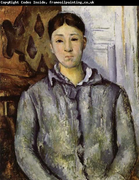 Paul Cezanne Madame Cezanne in Blue