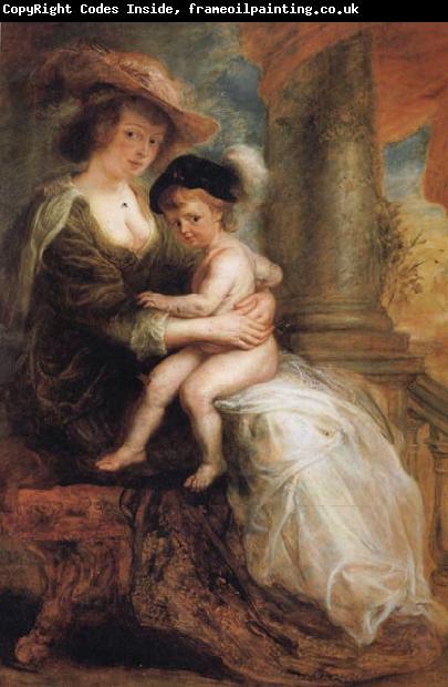 Peter Paul Rubens Helene Fourment and her Eldest Son Frans