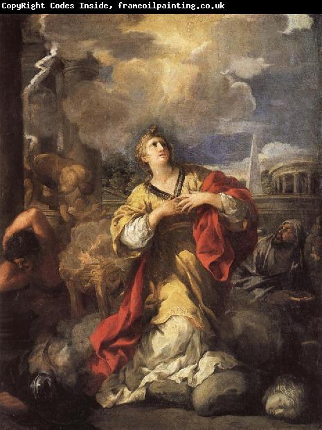 Pietro da Cortona St.Martina Refusing to Worship Idols