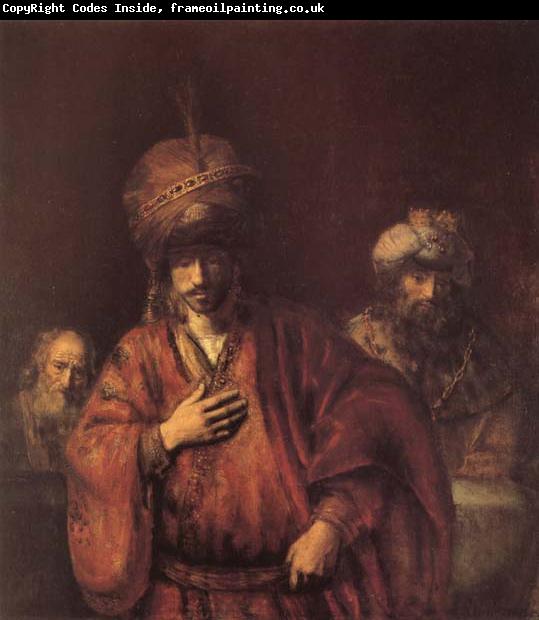 REMBRANDT Harmenszoon van Rijn The Condemnation of Haman