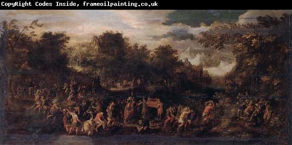 unknow artist Moses and the israelites with the ark