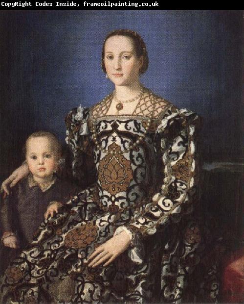 Agnolo Bronzino Portrait of Eleonora of Toledo with Her Son Giovanni de'Medici