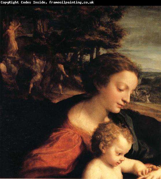 Correggio Wedding of Saint Catherine,details