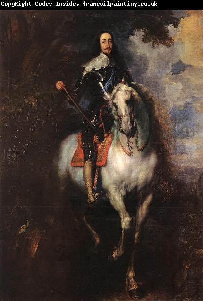 DYCK, Sir Anthony Van Equestrian Portrait of Charles I, King of England