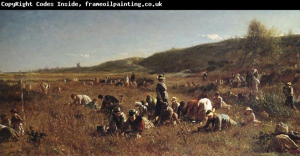 Eastman Johnson THe Cranberry Harvest,Island of Nantucket