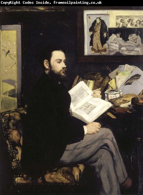 Edouard Manet Portrait of Emile Zola