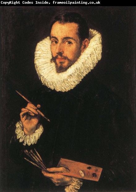 El Greco Portrait of the Artist's Son,jorge Manuel Greco