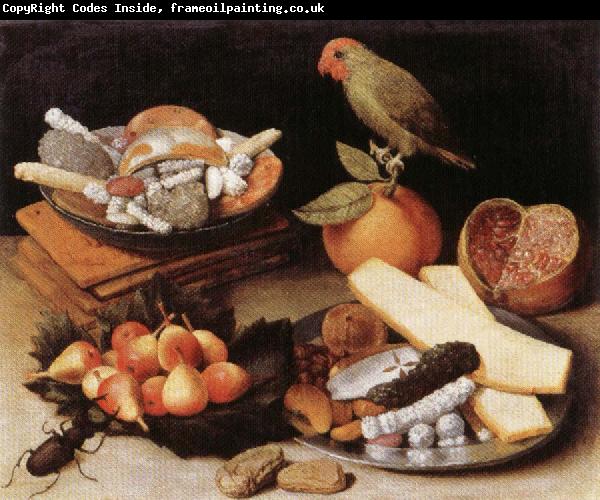 FLEGEL, Georg Still Life with Parrot