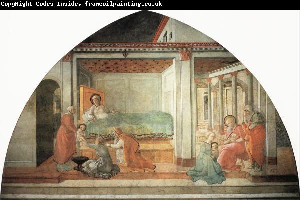 Fra Filippo Lippi The Birth and Naming of  St John the Baptist