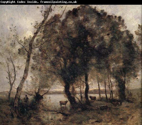 Jean Baptiste Camille  Corot The lake