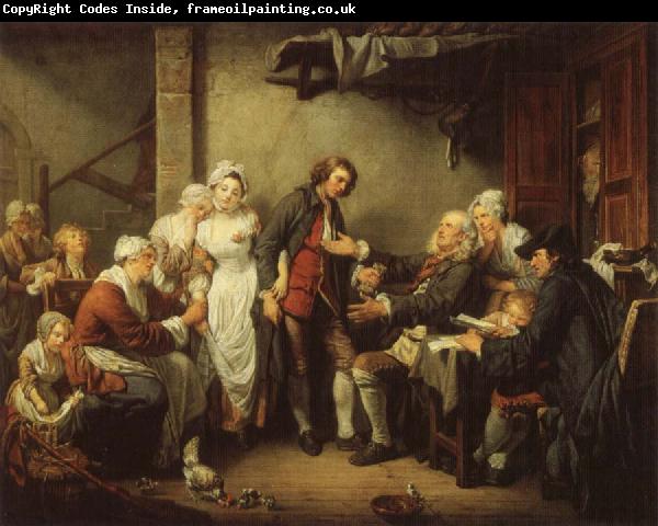 Jean-Baptiste Greuze The Village Marriage Contract