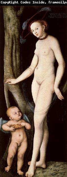 Lucas Cranach the Elder Venus and Cupid Carrying a Honeycomb