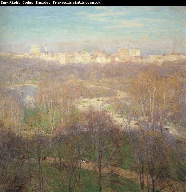 Metcalf, Willard Leroy Early Spring Afternoon-Central Park