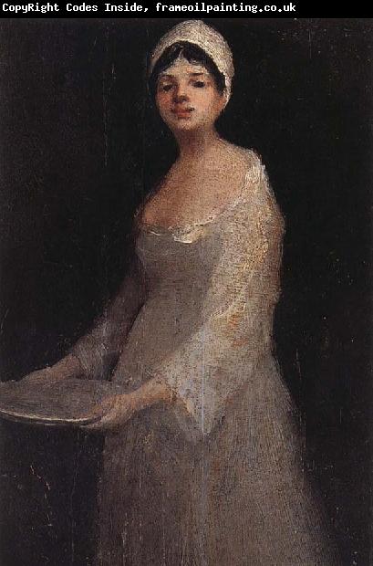 Nicolae Grigorescu Woman with Plate