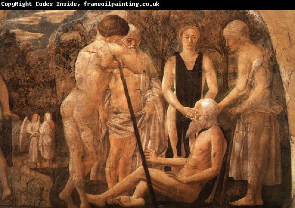 Piero della Francesca The Death of Adam, detail of Adam and his Children