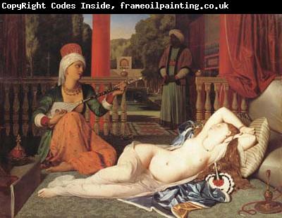 Jean Auguste Dominique Ingres Oadlisque with Female Slave (mk04)