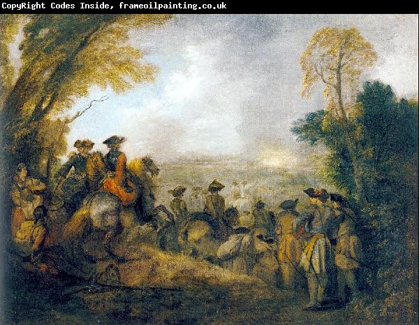 WATTEAU, Antoine On the March