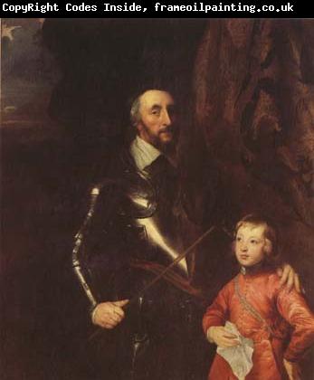 Anthony Van Dyck The Count of Arundel and his son Thonmas (mk08)