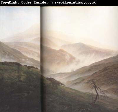 Caspar David Friedrich Mist Rising in the Riesengebirge (mk10)