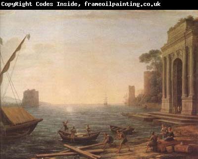 Claude Lorrain Seaport at Sunrise (mk08)