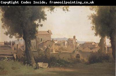 Jean Baptiste Camille  Corot Vue des Jardins Farnese a Rome (mk11)