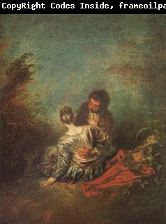 Jean-Antoine Watteau Le Faux Pas(The Mistaken Advance) (mk05)