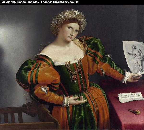 Lorenzo Lotto Portrait of a Lady as Lucretia (mk08)