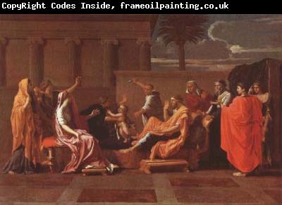 Nicolas Poussin Moses Trampling on the Pharaoh's Crown (mk08)