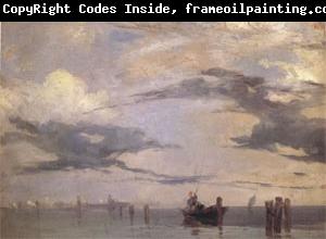 Richard Parkes Bonington View of the Lagoon near Venice (mk05)