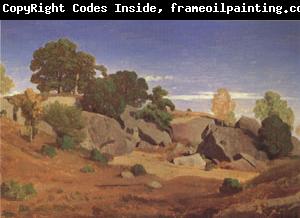 Theodore Caruelle D Aligny Rocks at Fontainebleau (mk05)