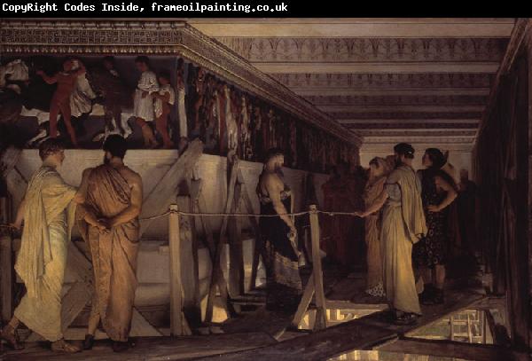 Alma-Tadema, Sir Lawrence Phidias Showing the Frieze of the Parthenon to his Friends (mk23)