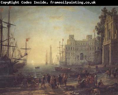 Claude Lorrain Port with the Ville Medici (mk17)