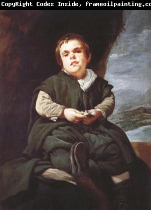 Diego Velazquez Portrait du nain Francisco Lezcano (el Nino de Vallecas) (df02)