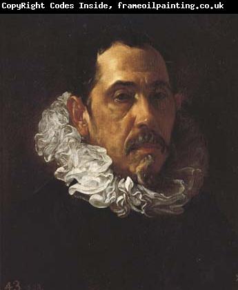 Diego Velazquez Portrait d'homme Portant barbiche (Francisco Pacheco) (df02)