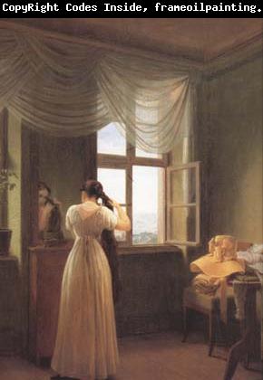 Georg Friedrich Kersting Woman before a Mirror (mk10)