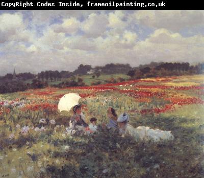 Giuseppe de nittis In the Fields Around London (nn02)