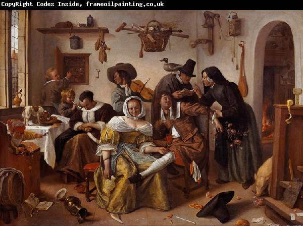 Jan Steen The Word Upside Down (mk08)