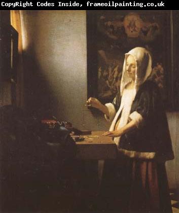 Jan Vermeer Woman Holing a Balance (mk08)