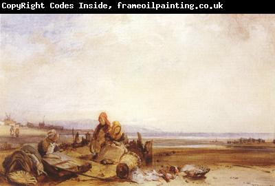 Richard Parkes Bonington Beach in Normandy (mk22)