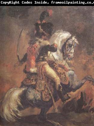 Theodore Gericault Chasseur of the Imperial Guard,Charging (mk10