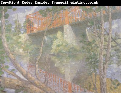 julian alden weir The Red Bridge (nn02)