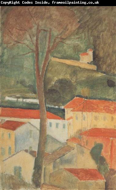 Amedeo Modigliani Paysage a Cag (mk38)