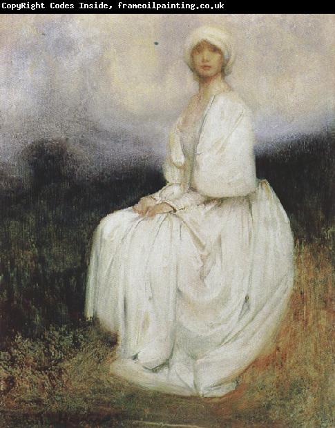 Arthur hacker,R.A. The Girl in White (mk37)