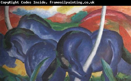 Franz Marc The Large Blue Horses (mk34)